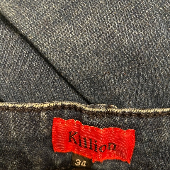 Killion Mens Dark Wash Skinny Jeans - Picture 7 of 9